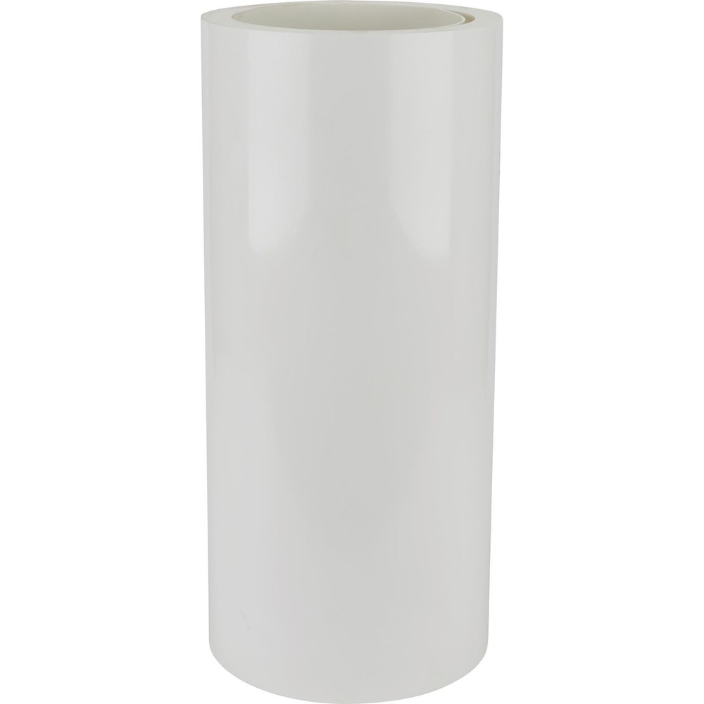 Colored Plastic HDPE Sheet 25 Ft Rolled, 1/8 Inch Thick, White