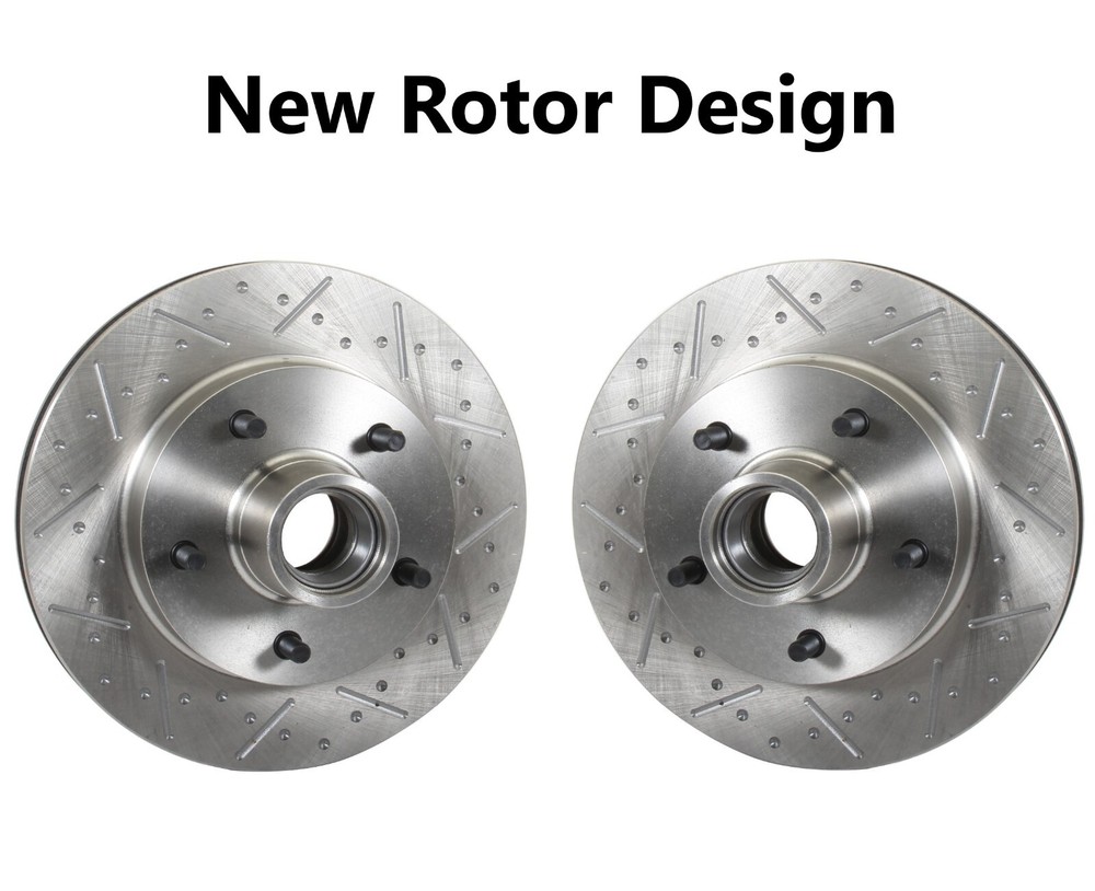 62-67 CHEVY II NOVA FRONT IFS MUSTANG 2 BLACK CPP C7 VETTE 13' BRAKE