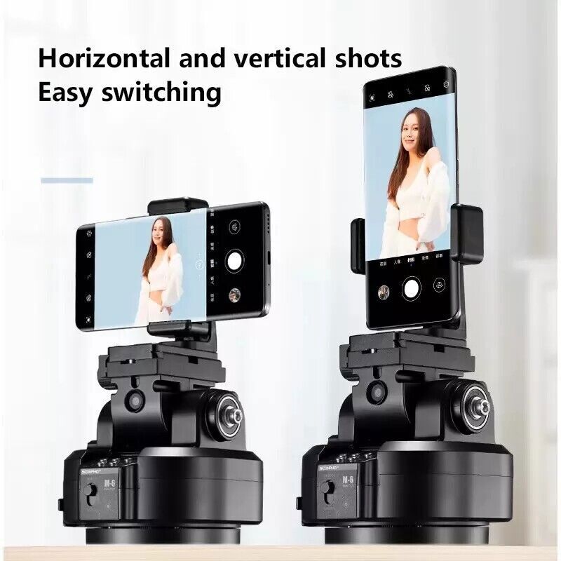 SOONPHO M6 AI Tracking Motorized Panoramic tripod Head Stabilizer Remote Control