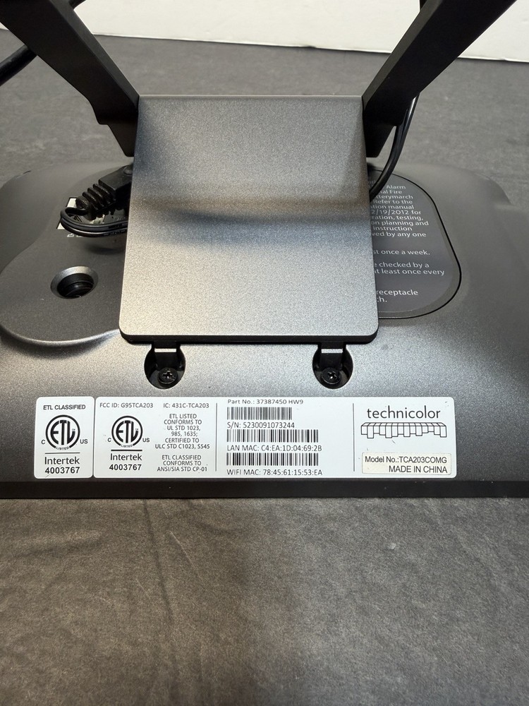 Xfinity Home Touchscreen Controller Model TCA203COM Display - Tested Working