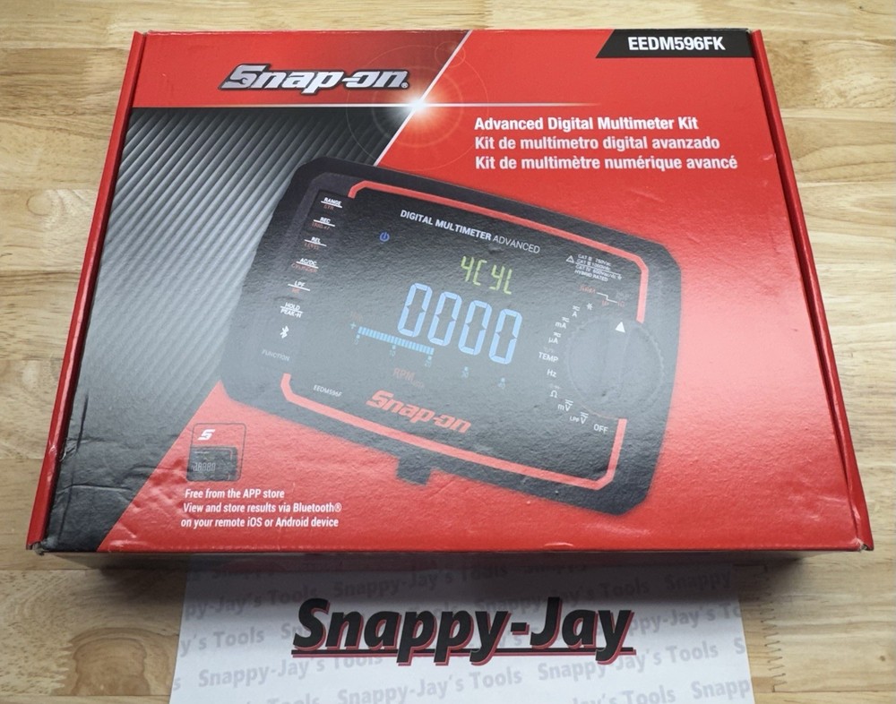 Snap-on Tools NEW Advanced Digital Multimeter Kit TRMS-APP EEDM596FK