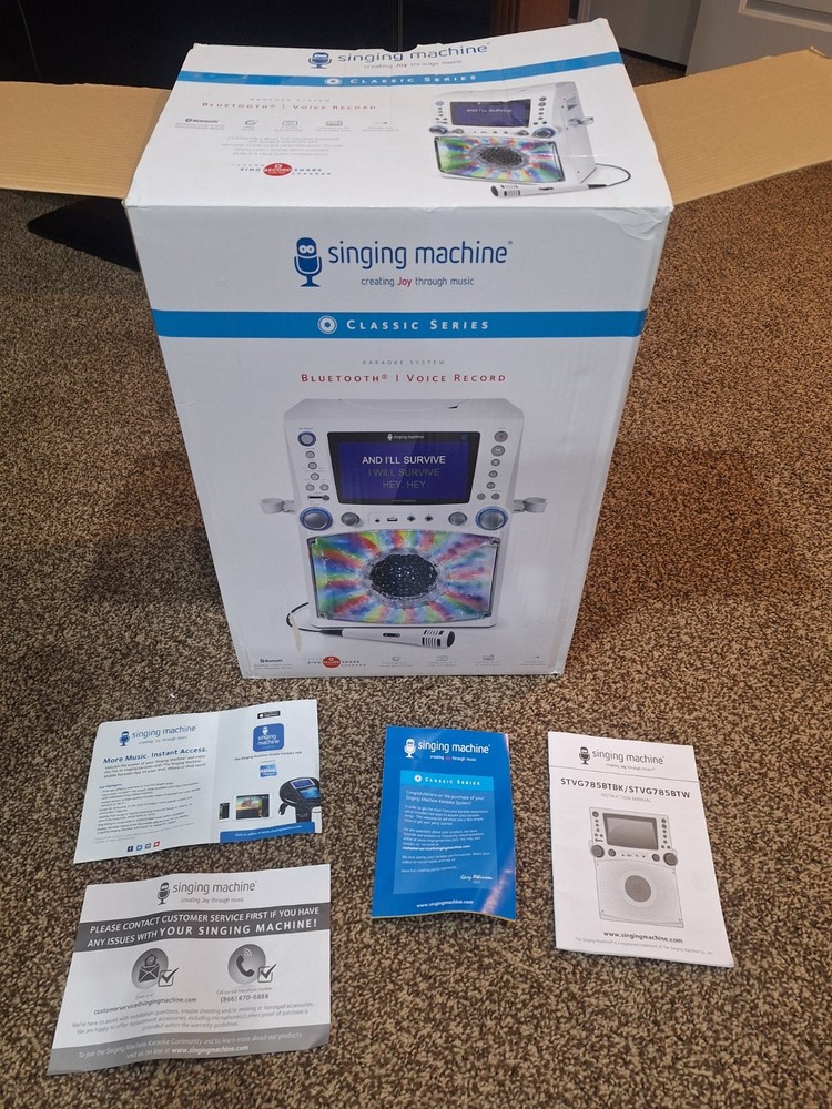 Karaoke Singing Machine with 9 CDs