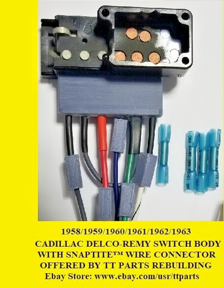1958/59/60/61/62/63 CADILLAC HEADLIGHT SWITCH BODY WITH REPAIR CONNECTOR