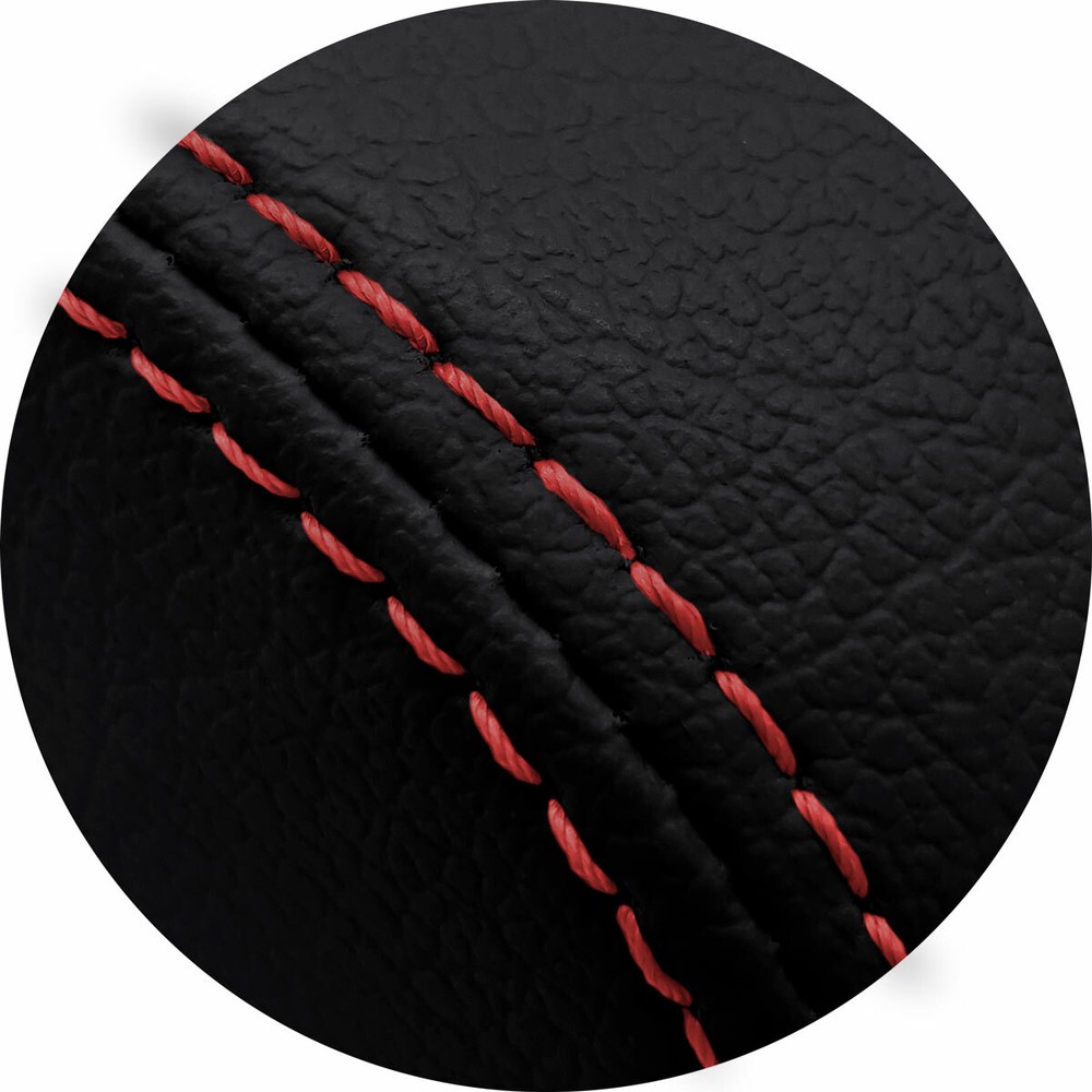 Manual Shift Boot Cover Leather for Chevrolet Cavalier 2000-2005 Red Stitch