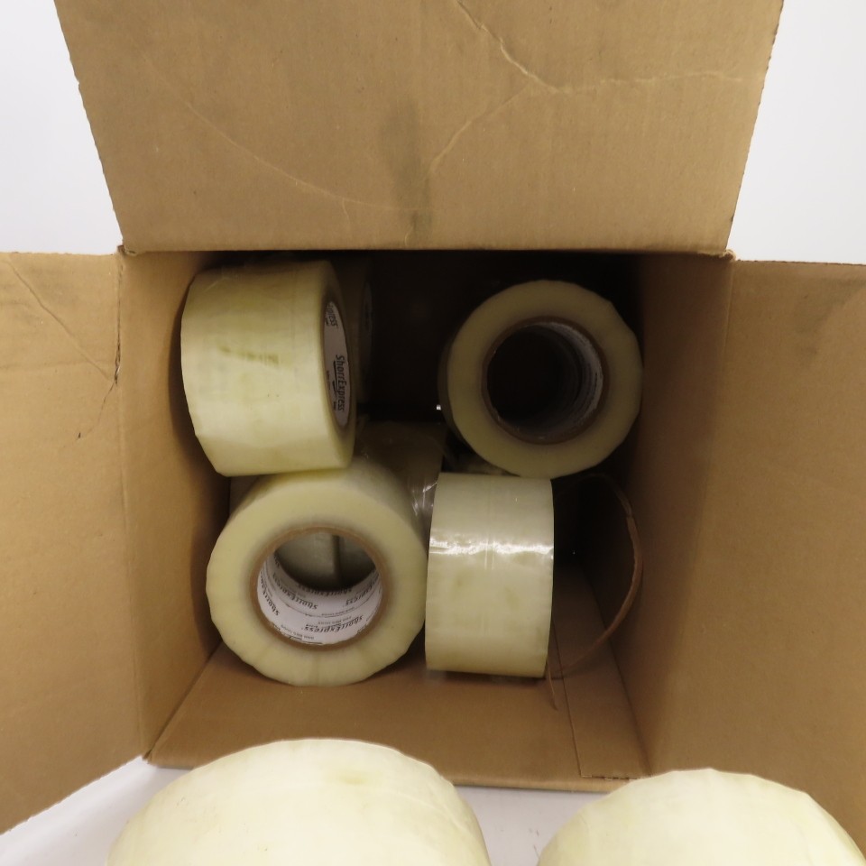 ShorrExpress 15120011 Carton Sealing Tape 72mm Clear Mixed Lot/11 Partial Rolls