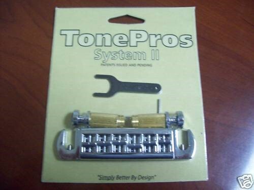 NEW - Tone Pros AVT2G-C Wraparound Adjustable Bridge, CHROME
