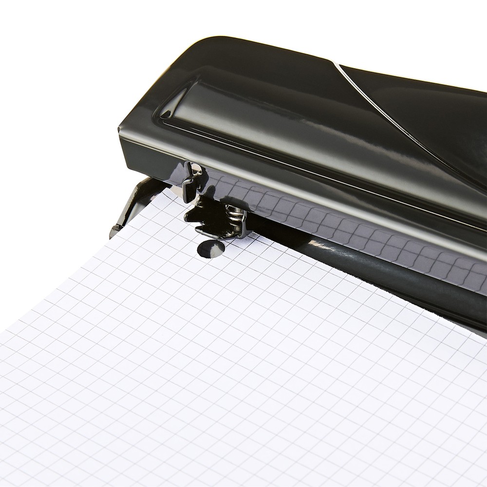 3-HOLE PUNCH 12 Sheet Capacity, Black