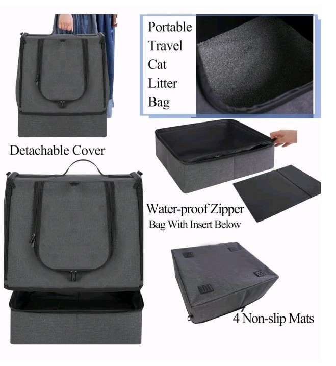 Apollo Walker Cat/Pet Carrier /Litter Box combo. BLACK/NEW