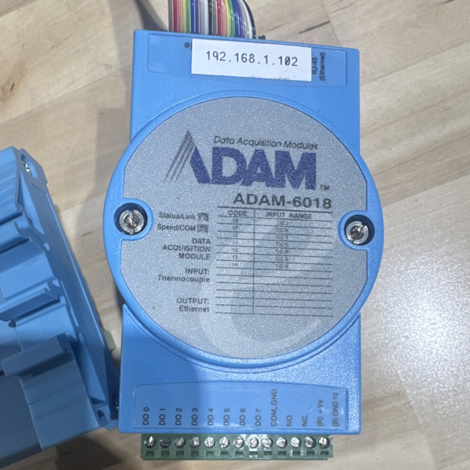ADAM ADAM-6018 Thermocouple Input Module with ADAM-3920C Terminal Board