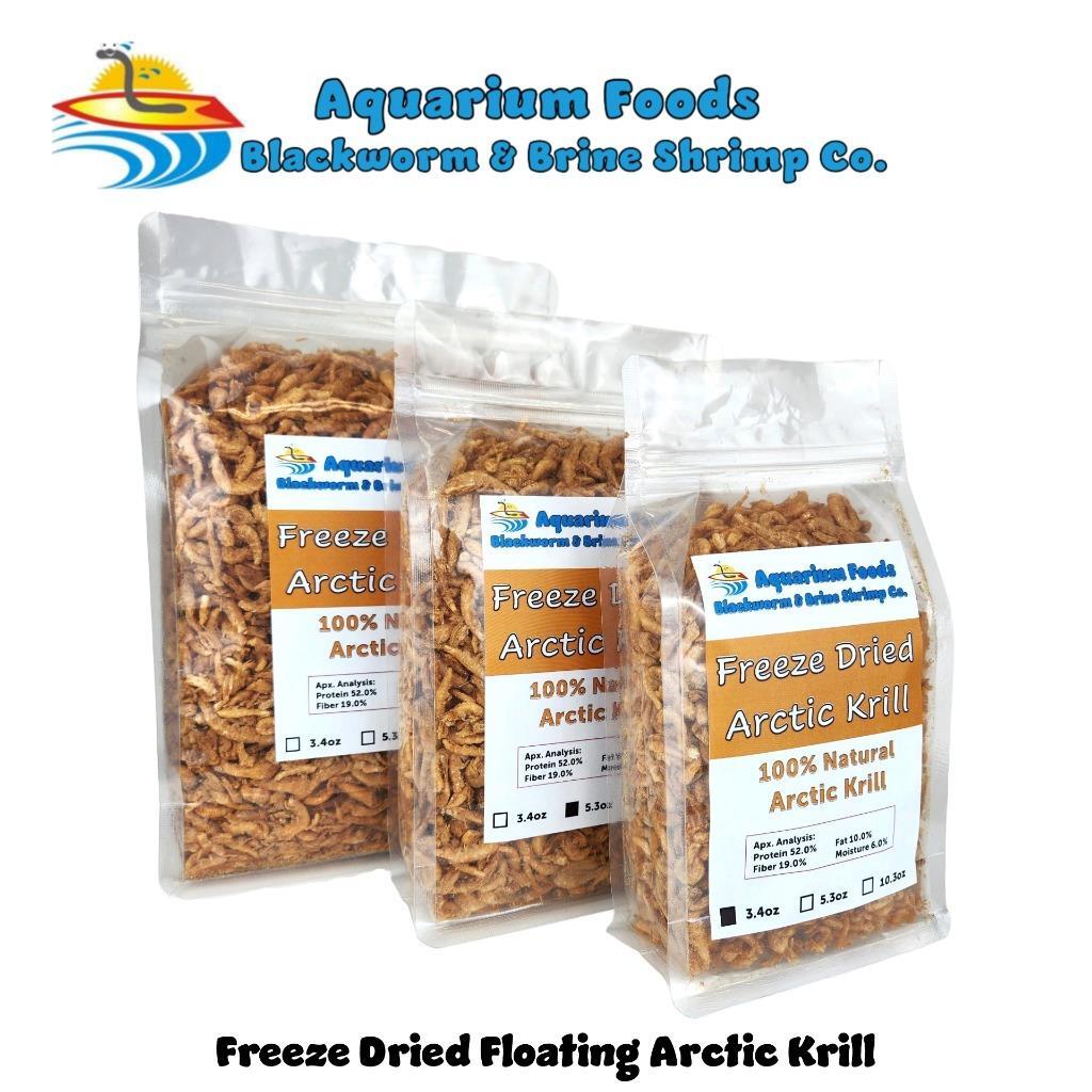 KRILL, FREEZE DRIED SUPERBA KRILL FROM ANTARCTICA . GREAT FOR FISH, TURTLES, KOI