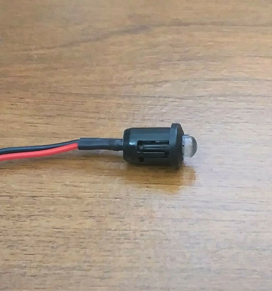 2 Bright BBT 12 volt DC Blue LED 3/8" Snap-In Indicator Lights