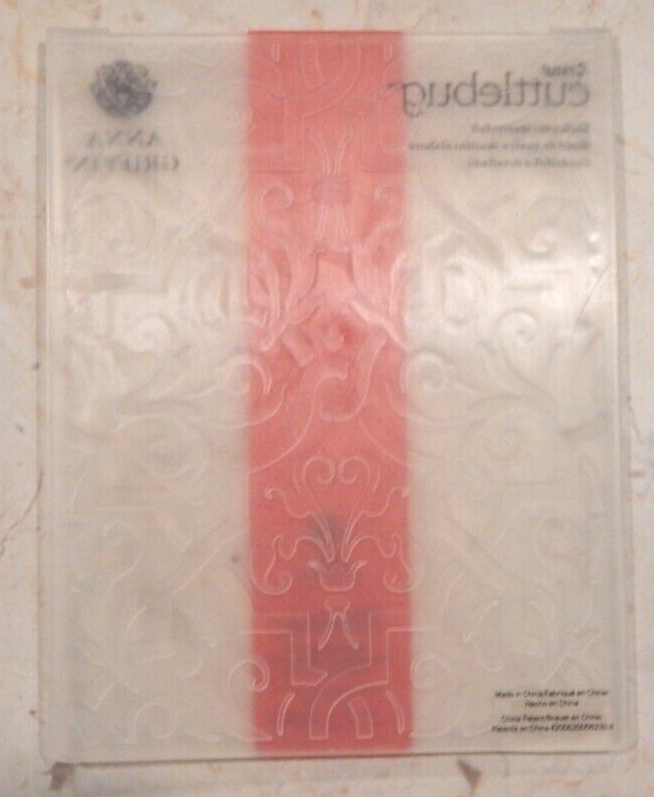 Cricut Cuttlebug Anna Griffin Embossing Folder & Border "ELABORATE QUATREFOIL"