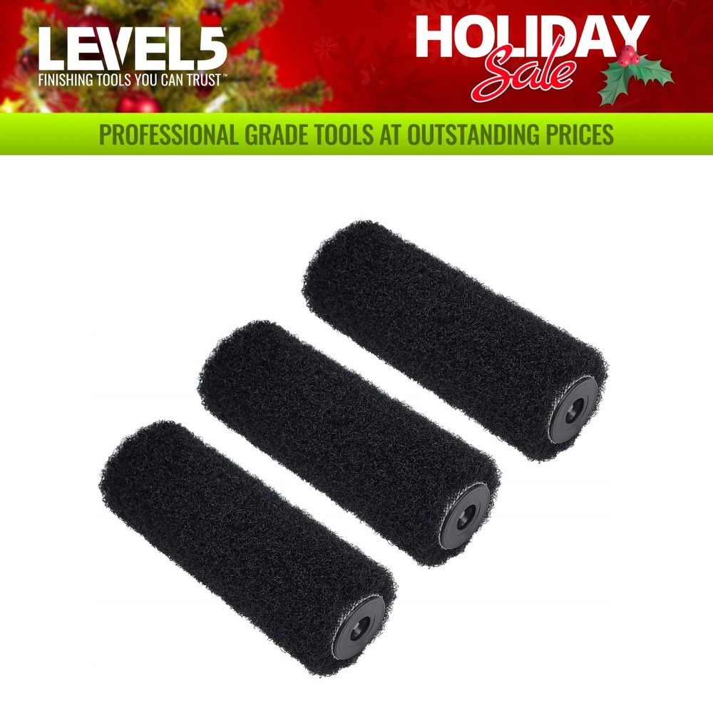 LEVEL5 Drywall Tools 9" Compound Roller Covers | 3 - Pack | 4-009