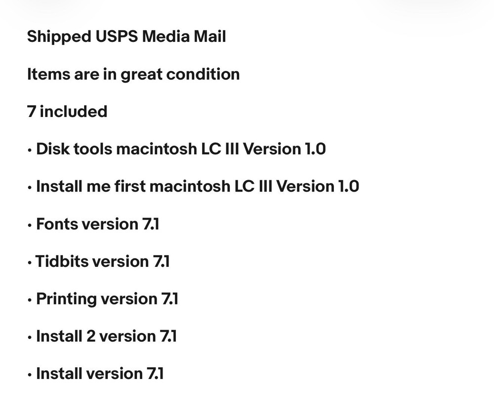 Apple Macintosh System Floppy Disks Install, Fonts, Tidbits, Printing, Disk Tool