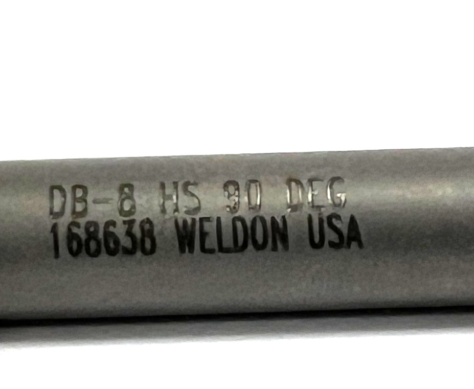 WELDON COUNTERSINK DB-6, 90DEG DEBURRING TOOL CHAMFER SHARP OAL 1-1-3/4"