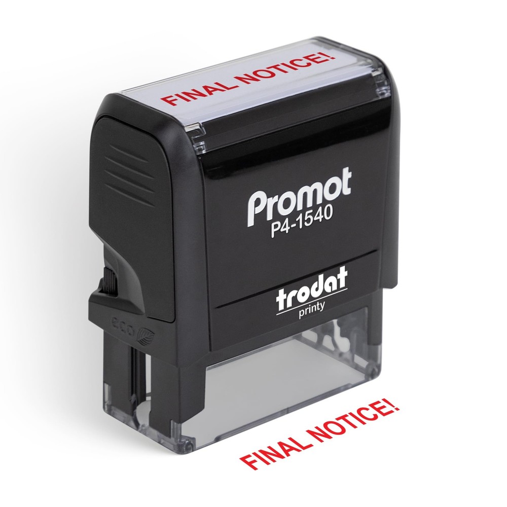 Final Notice - Self Inking Rubber Stamp - Ink Stamps