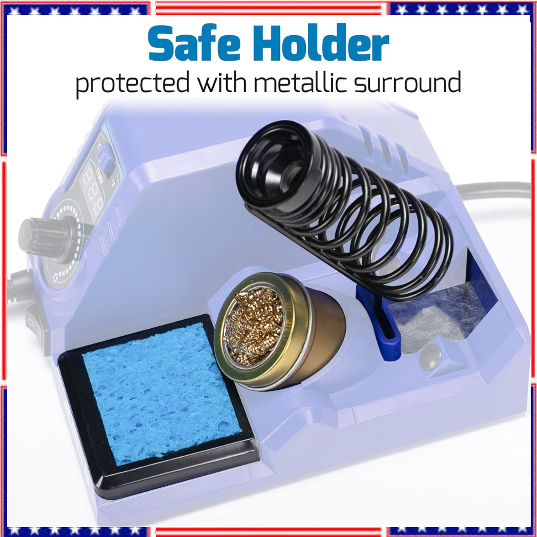 130W Digital Display Soldering Station Kit with 5 Tips