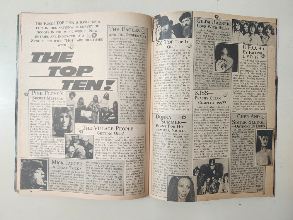 Tiger Beat Vintage 1980 Rock Magazine Van Halen KISS Cheap Trick Blondie POSTER