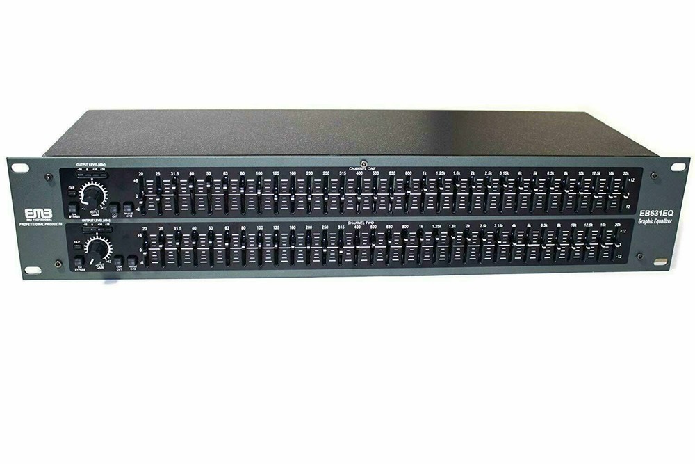 EMB EB631EQ Professional Sound System 31 Bands Graphic Equalizer with EQ Bypass