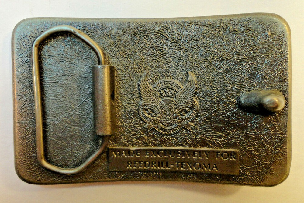 Reedrill-Texoma Belt Buckle Solid Brass Mining Exclusive Construction Equipment
