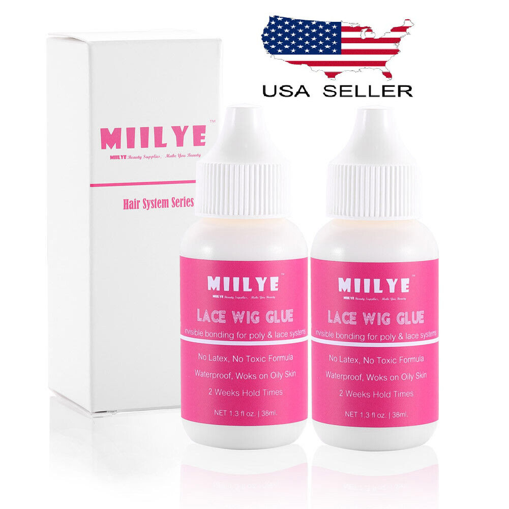 2 Pack Wig Glue Front Lace Wig Waterproof Lace Front Glue Bold Hold Waterproof