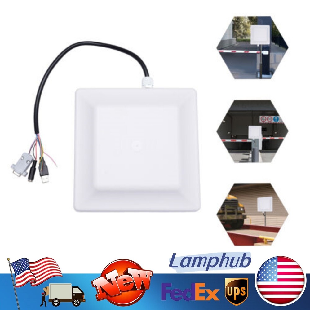 UHF RFID Long Range Card Reader 5M 8dbi Antenna Parking System Access Control