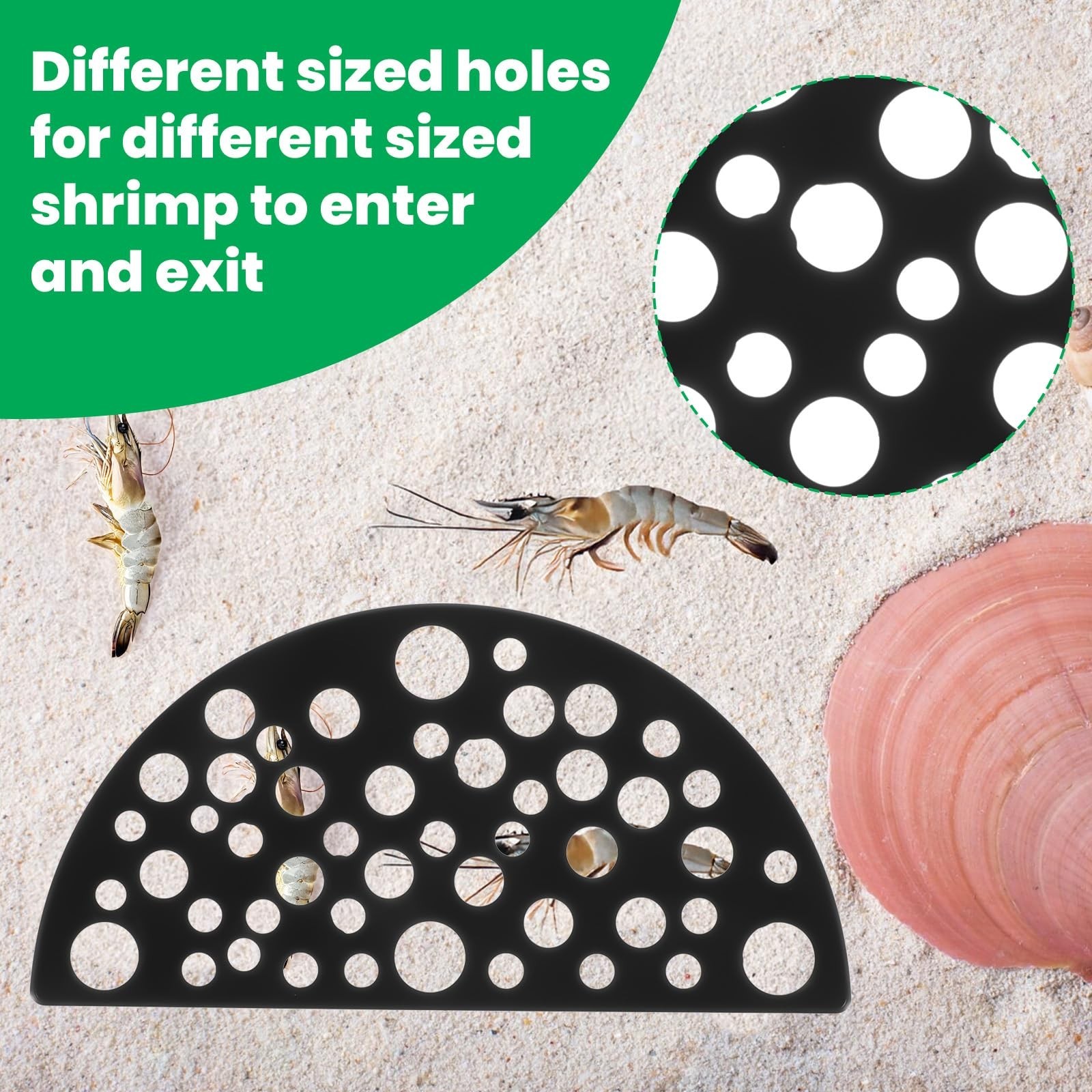 2 Pcs Shrimp Hides for Aquarium, Shrimp Breeding Caves Hideout Shelters for P...