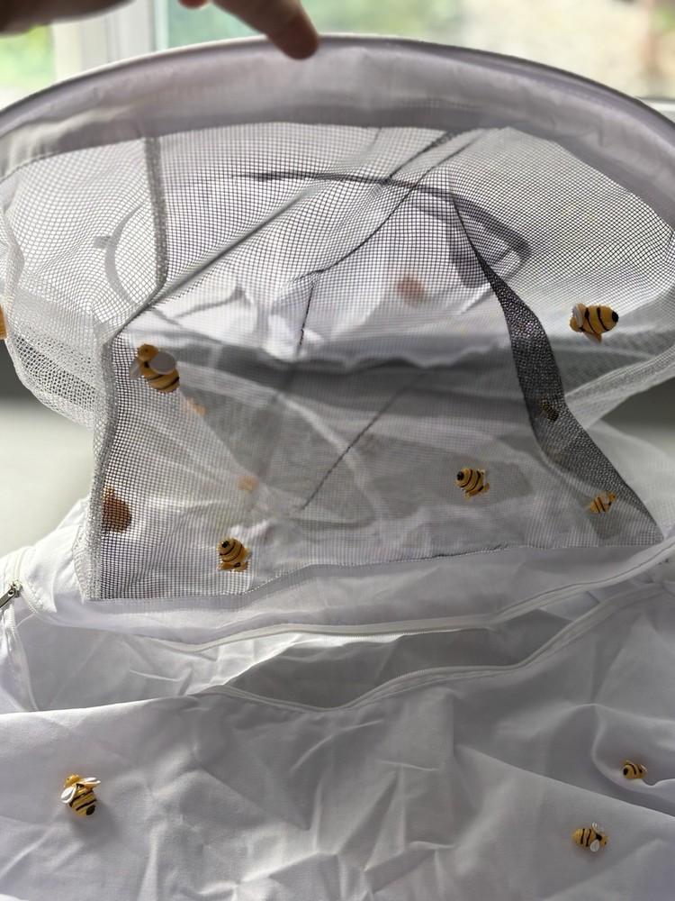 Bee Keeping Jacket Smock Hat Protective Coat Veil Beekeeping Pull Over XXL READ