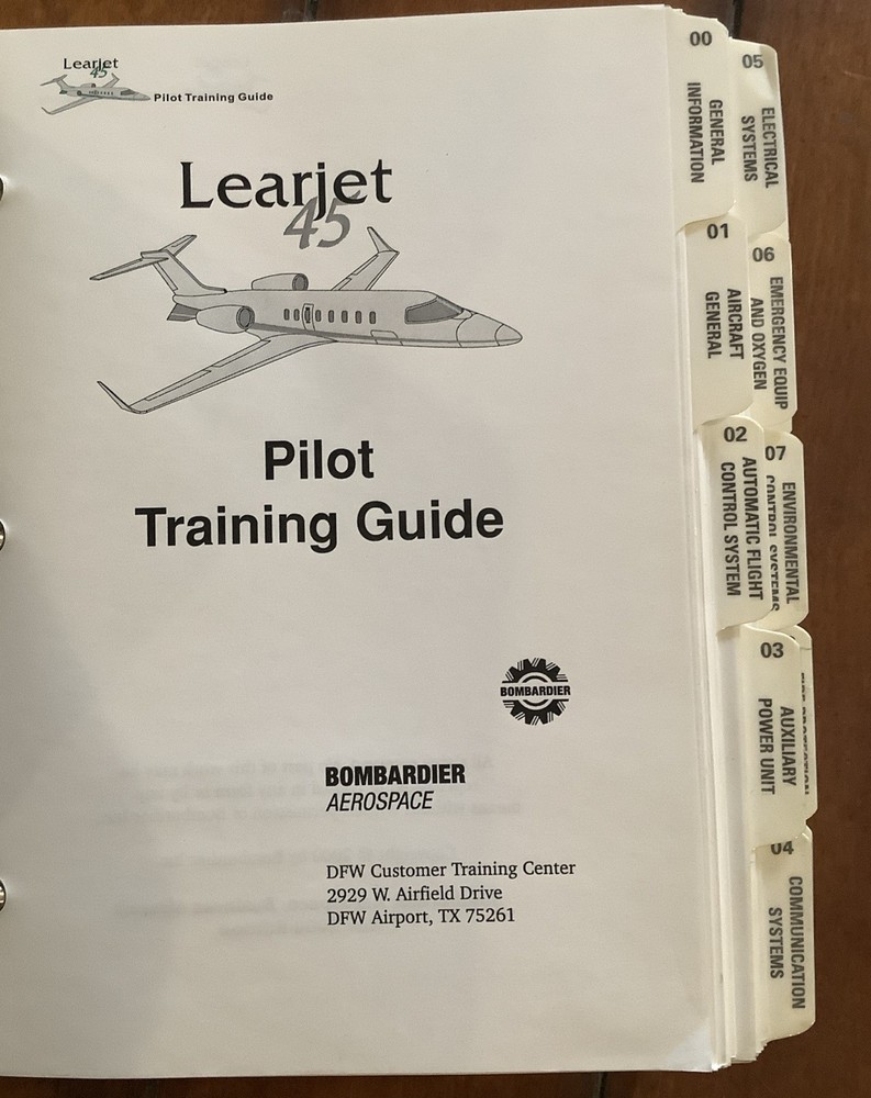 Bombardier Learjet 45 Pilot Training Guide