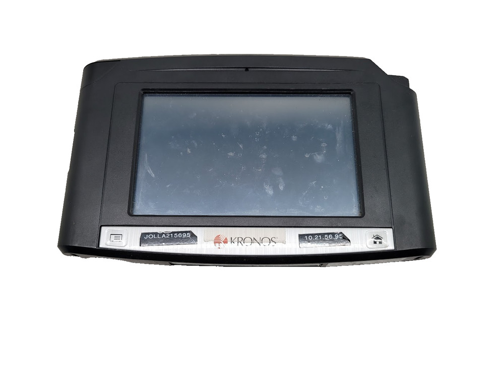 Kronos InTouch 9000 8609000-028 Bar Code Badge Reader Biometric Time Clock