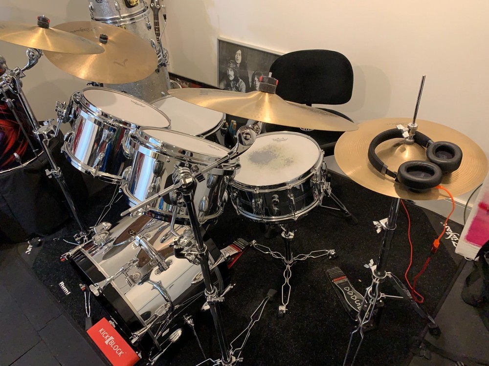 Slingerland Mirror (Chrome) 4-piece drum set