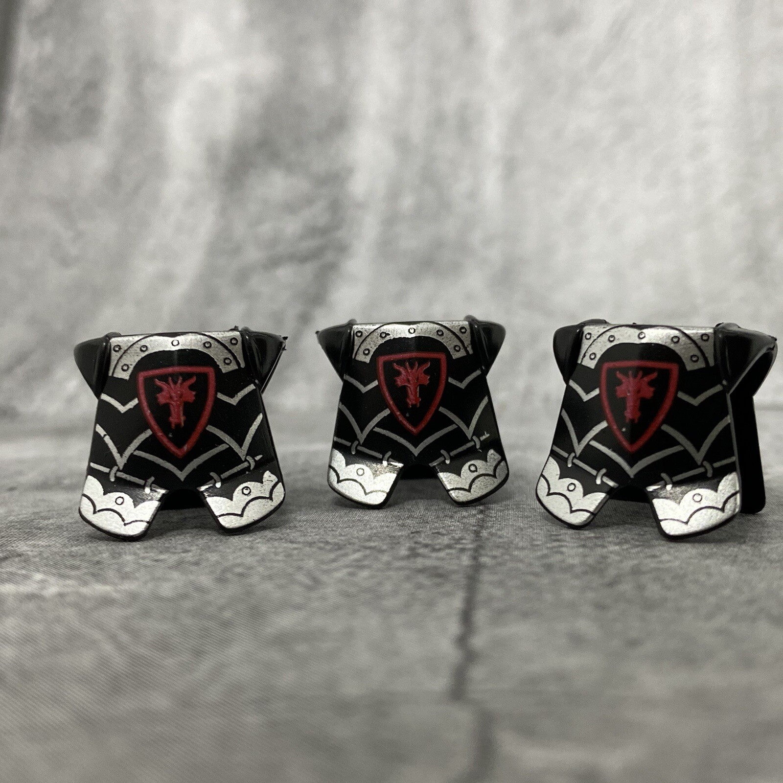 5pack Red Dragon Head Armor Accessories Lot for Minifigures DrCKJB4