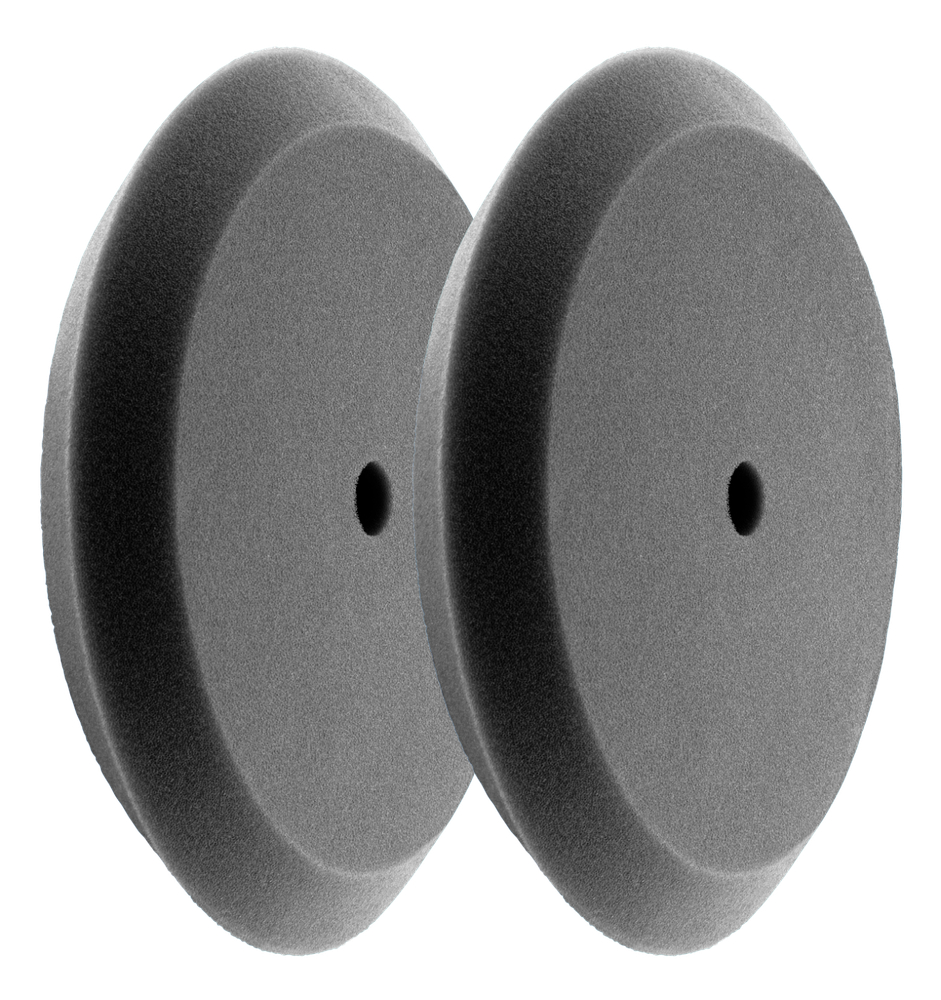 HI-BUFF 8" Foam Buffing Pads, Fits 7" Backer, Slant Design, Hook & Loop (2 Pack)