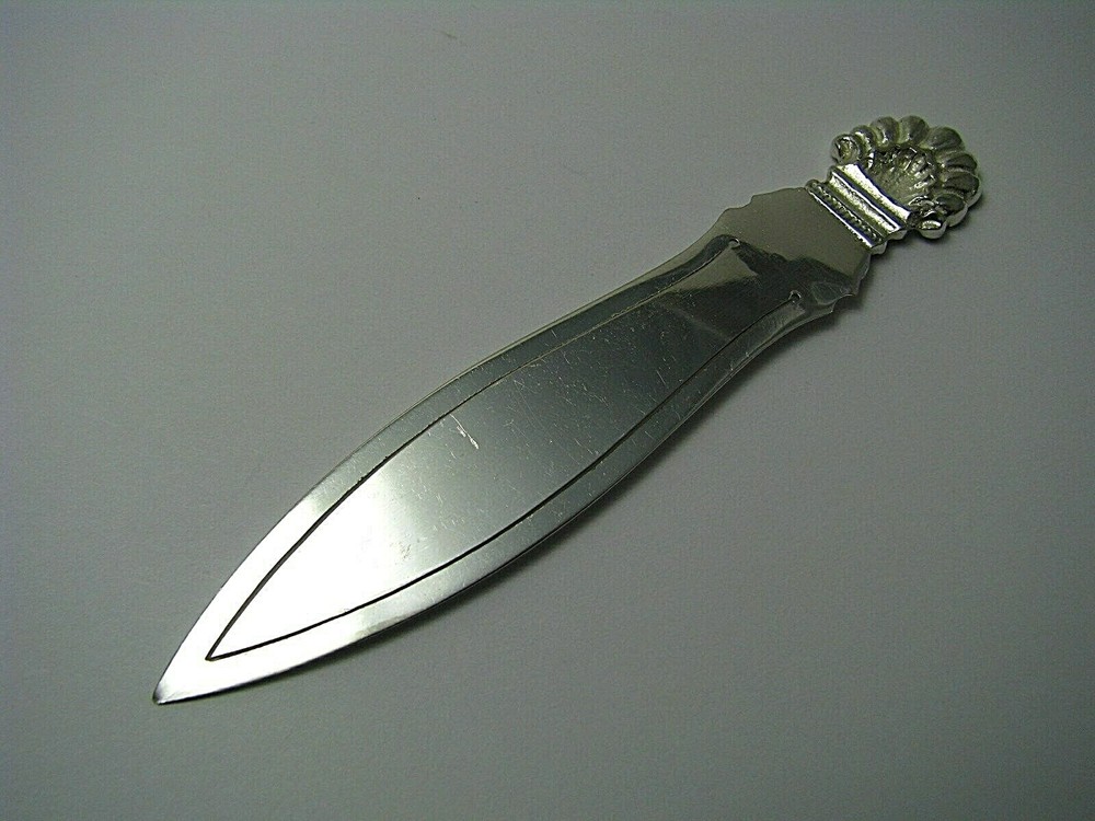 SOLID SILVER BOOKMARK CLIP PAGE MARK 800 Silver ca1960s Excel Cond Rare