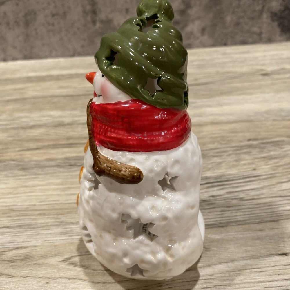 Vintage Hallmark Snowman Tea Light Holder