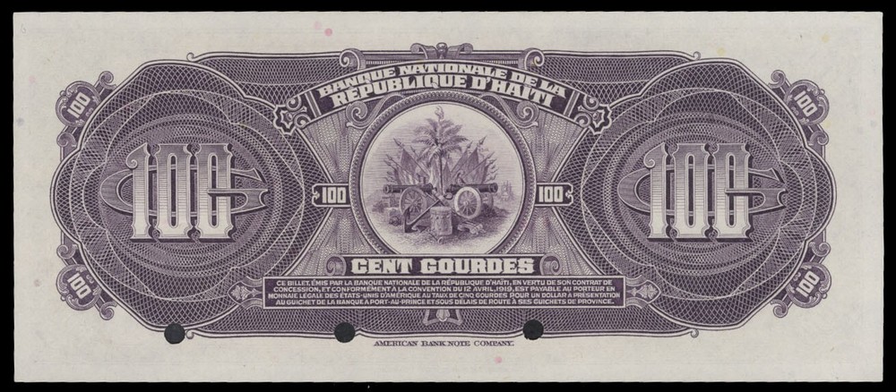 Haiti P184S, Specimen Banknote