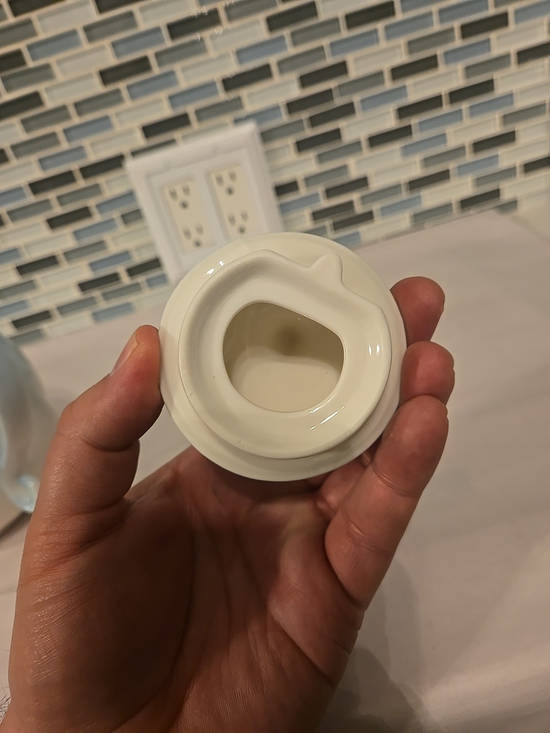 Pier 1 Imports Hand Painted Porcelain 3D Decorative Teapot Birds Flowers 7”