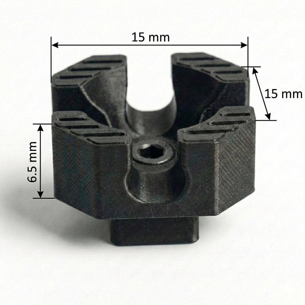 3-Pack M-LOK Wire Management Cable Clips 90 Degree Routing Guide Black