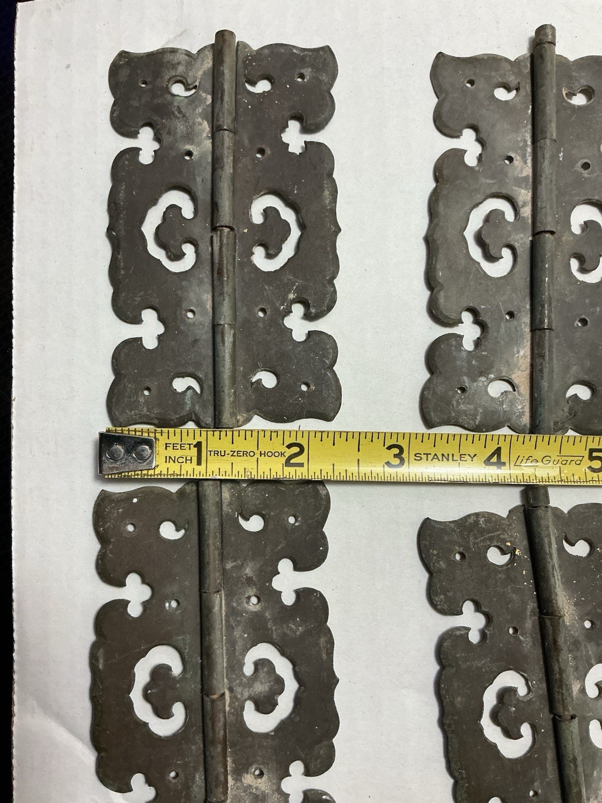 Original Antique 19th/20th Century Brass Period Hinges Spectacular! Priced pair