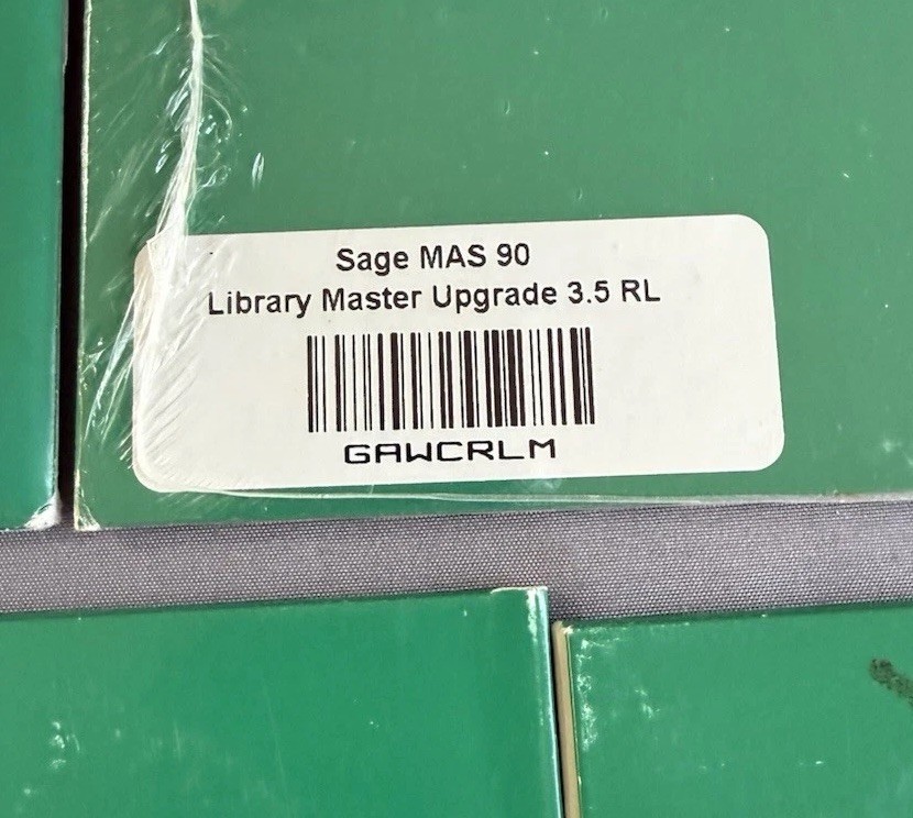 Sage MAS90 (Windows), MAS200 (Client/Server & SQL Server) New Sealed. ? Key Code