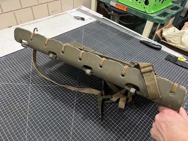 5-24-44 Dated 2nd Pattern Pack Board with Straps, American Seating