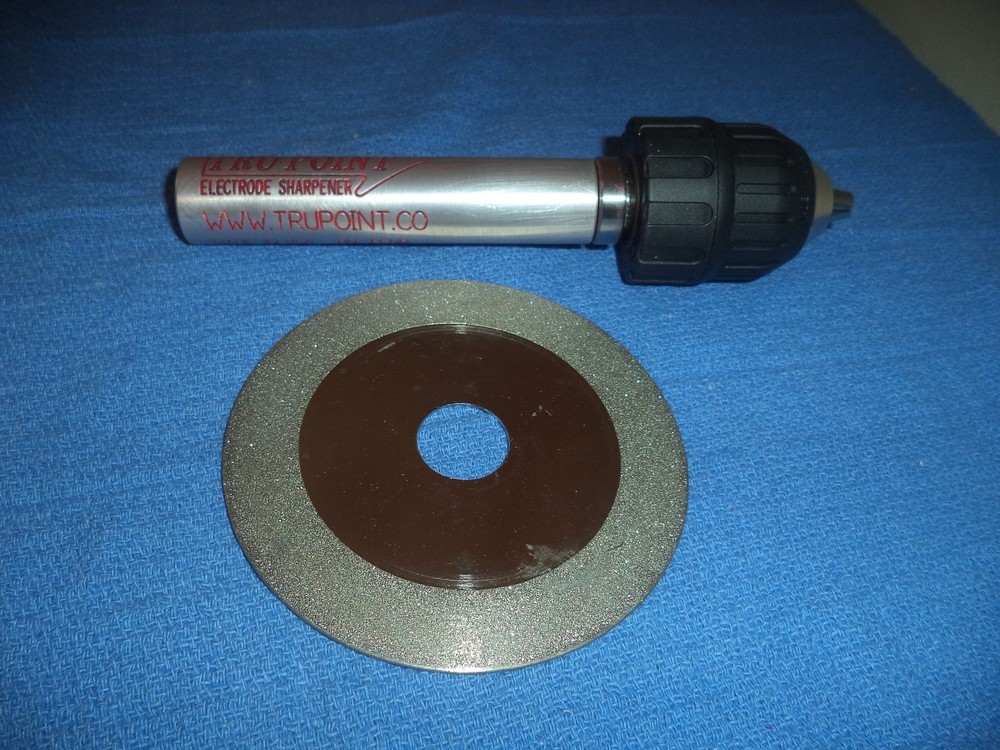 TRU POINT Tungsten Electrode Sharpener and 4" Diamond Grinding/Sharpening Combo