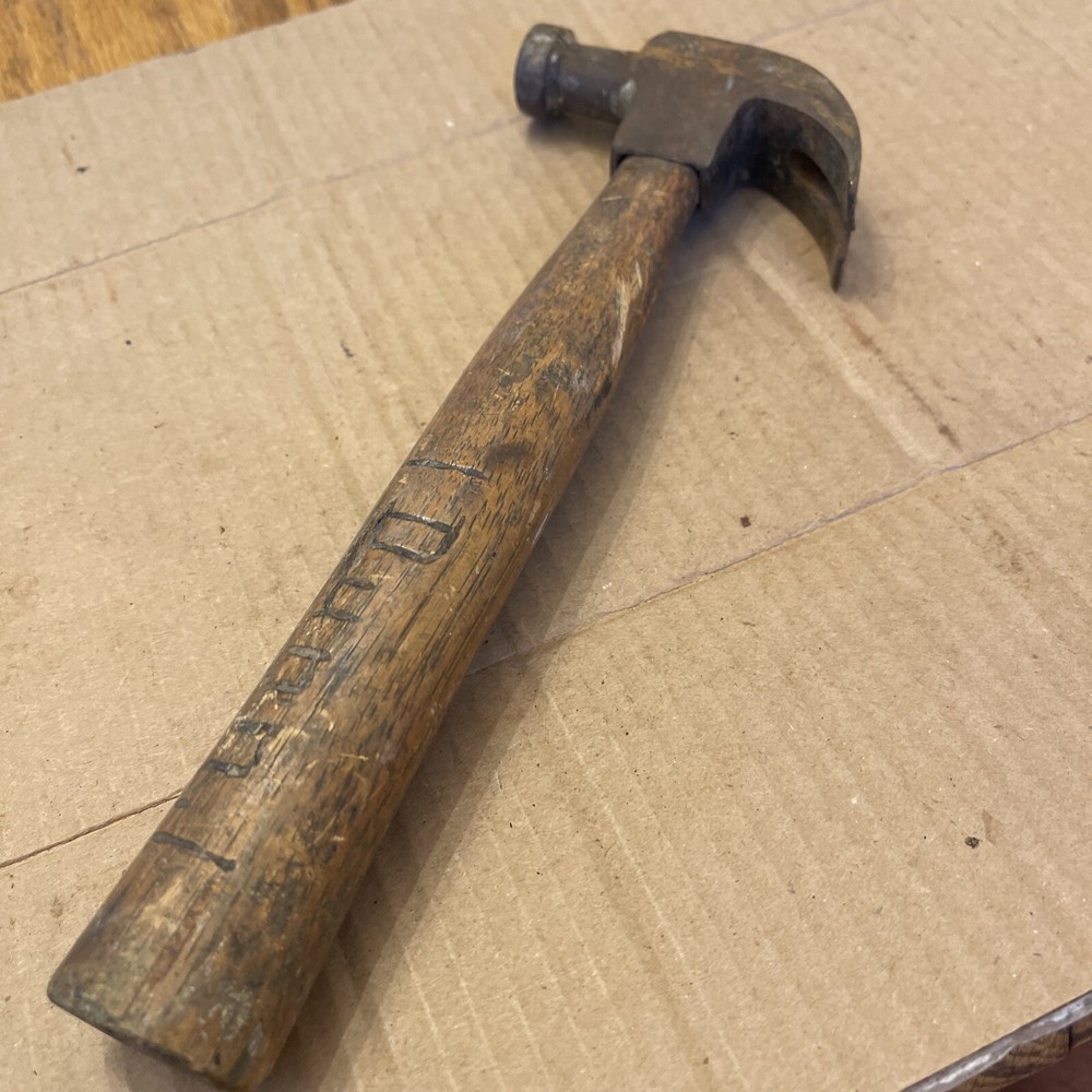 Small Vintage Hammer With Engraved Name