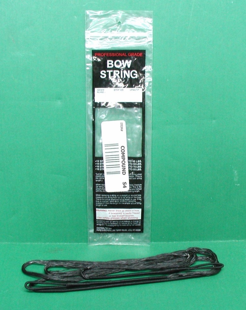 New Papes Professional Grade Compound Bow Replacement String - 59" 18 st S4