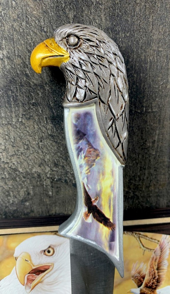 Knife With eagle head handle & Wooden Box