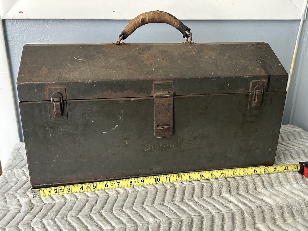 EARLY SNAP ON TOOLS A FRAME TOOL BOX with 2 PULL OUT DRAWERS RARE