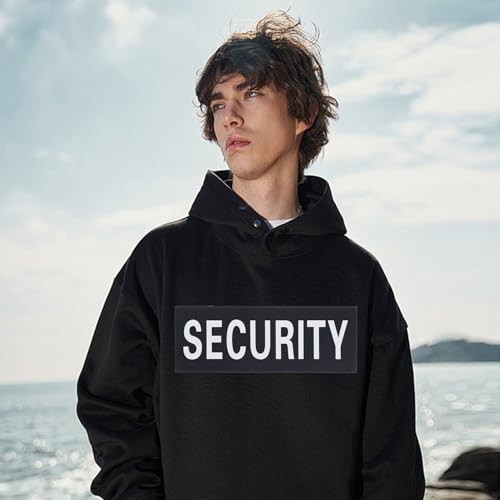 Reflective Security Patches with Hook and Loop Back Panel Removable Security