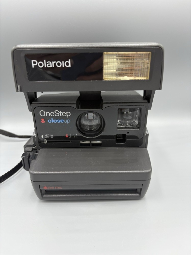 Polaroid One Step Close Up 600 Instant Camera Black-Untested