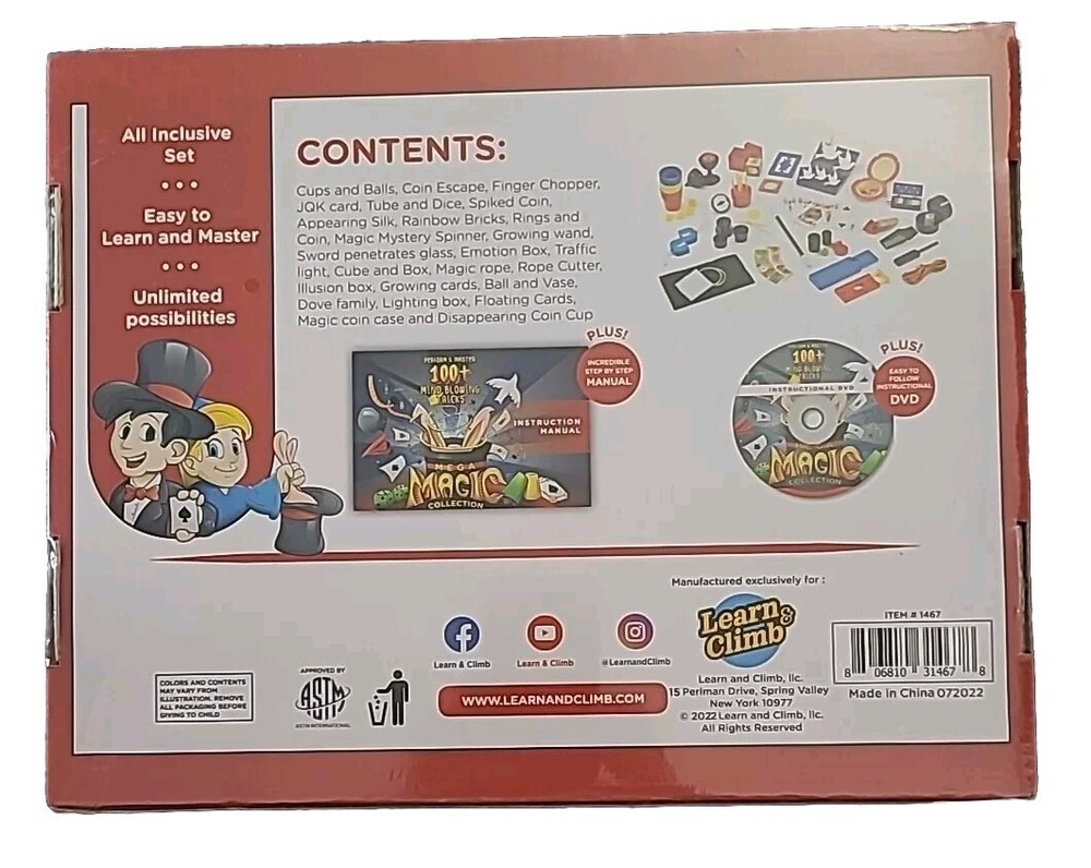 Mega Magic Collection Learn & Climb Magic Kit New And Sealed!