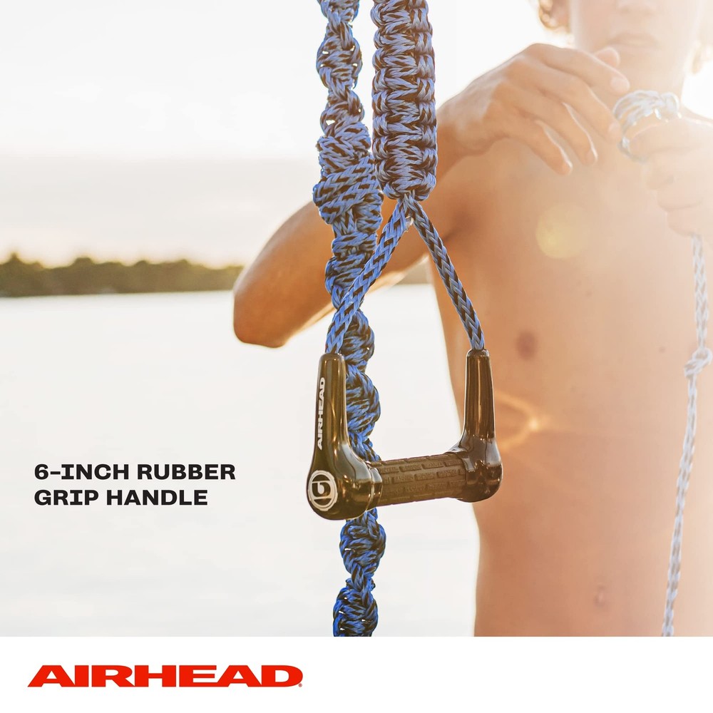 Spiral Braid Wakesurf Rope, 3 Sections, 16-Feet